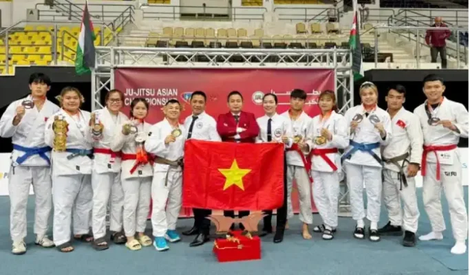 Giải vô địch Ju‑jitsu châu Á 2025: Việt Nam xếp hạng 3 toàn đoàn