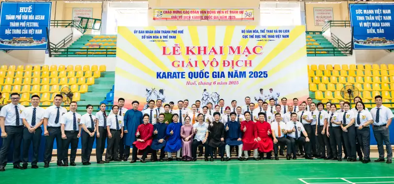 GIẢI VÔ ĐỊCH KARATE QUỐC GIA 2025: LỬA THI ĐẤU BÙNG CHÁY TẠI CỐ ĐÔ HUẾ