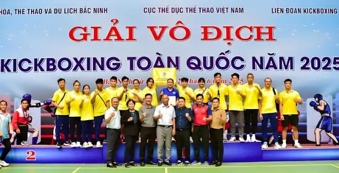 TIN VUI TỪ ĐẤT VÕ – KICKBOXING BÌNH ĐỊNH TỎA SÁNG TẠI GIẢI VÔ ĐỊCH KICKBOXING TOÀN QUỐC NĂM 2025 TẠI BẮC NINH